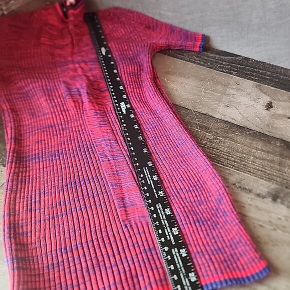 Mens Vintage Vartan Italy Short Sleeve Ribbed Shirt 100% Cotton Poolside Mobster - Picture 6 of 6